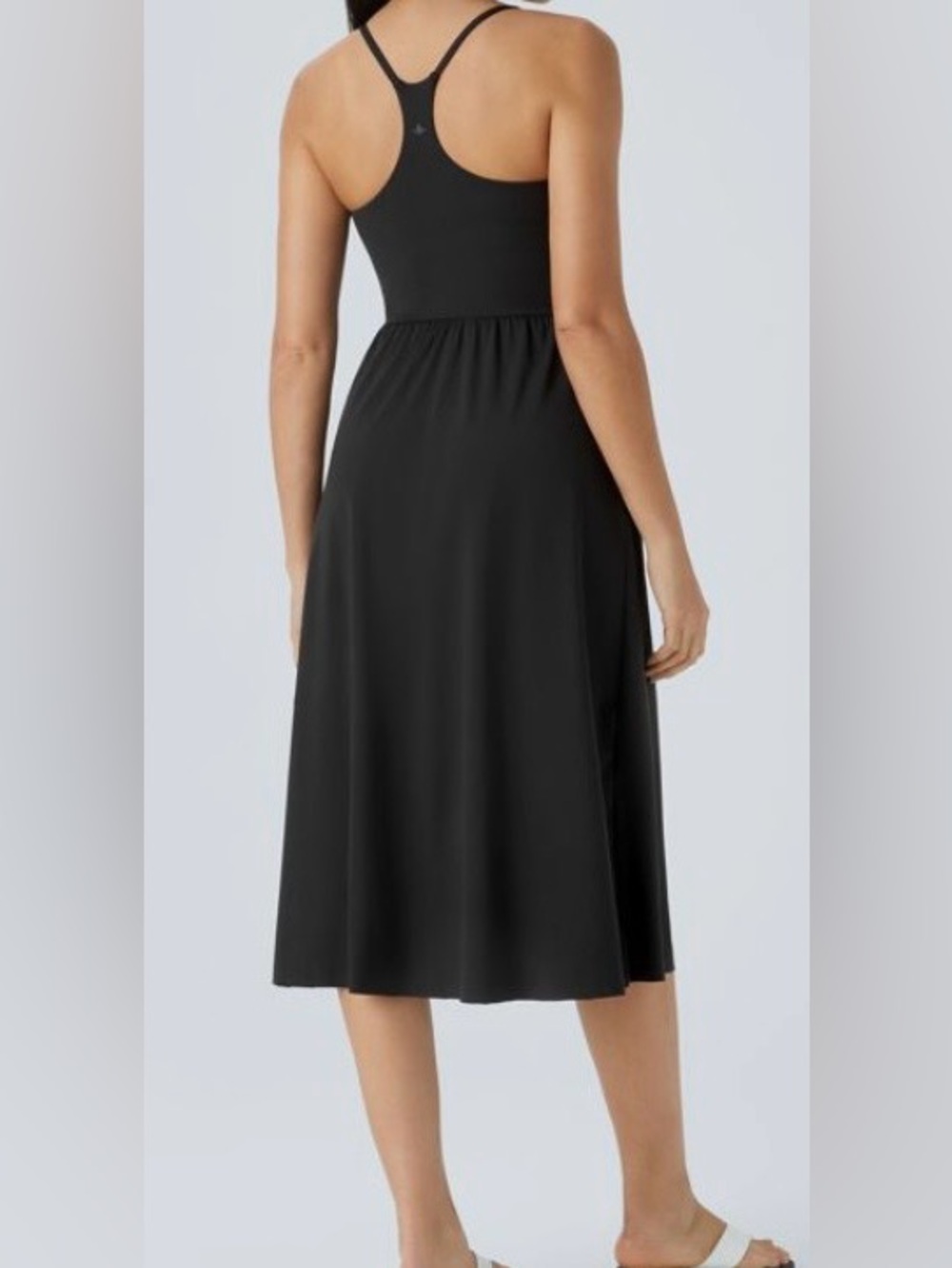 XSMALL.  HALARA SOFTLY ZERO SLIT MIDI DRESS